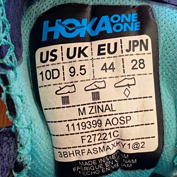 Hoka ONE ONE M Zinal - size US: 10D, UK 9.5 - Picture 12 of 13